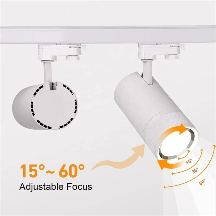Adjustable Focus R Led Zoom Track Light Track Spotlight factory