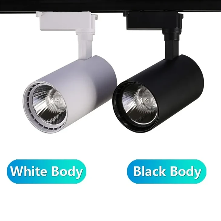 Black White Round Track Light (1)