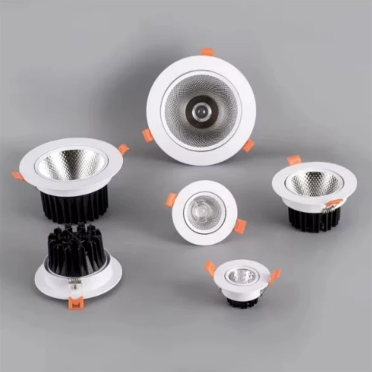 Round Aluminum Embedded COB LED Downlight price
